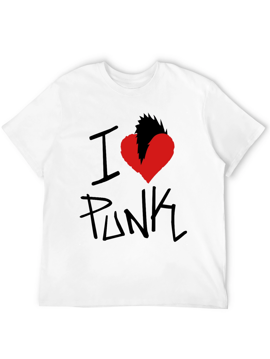 I Heart Punk Graphic Tee - Black