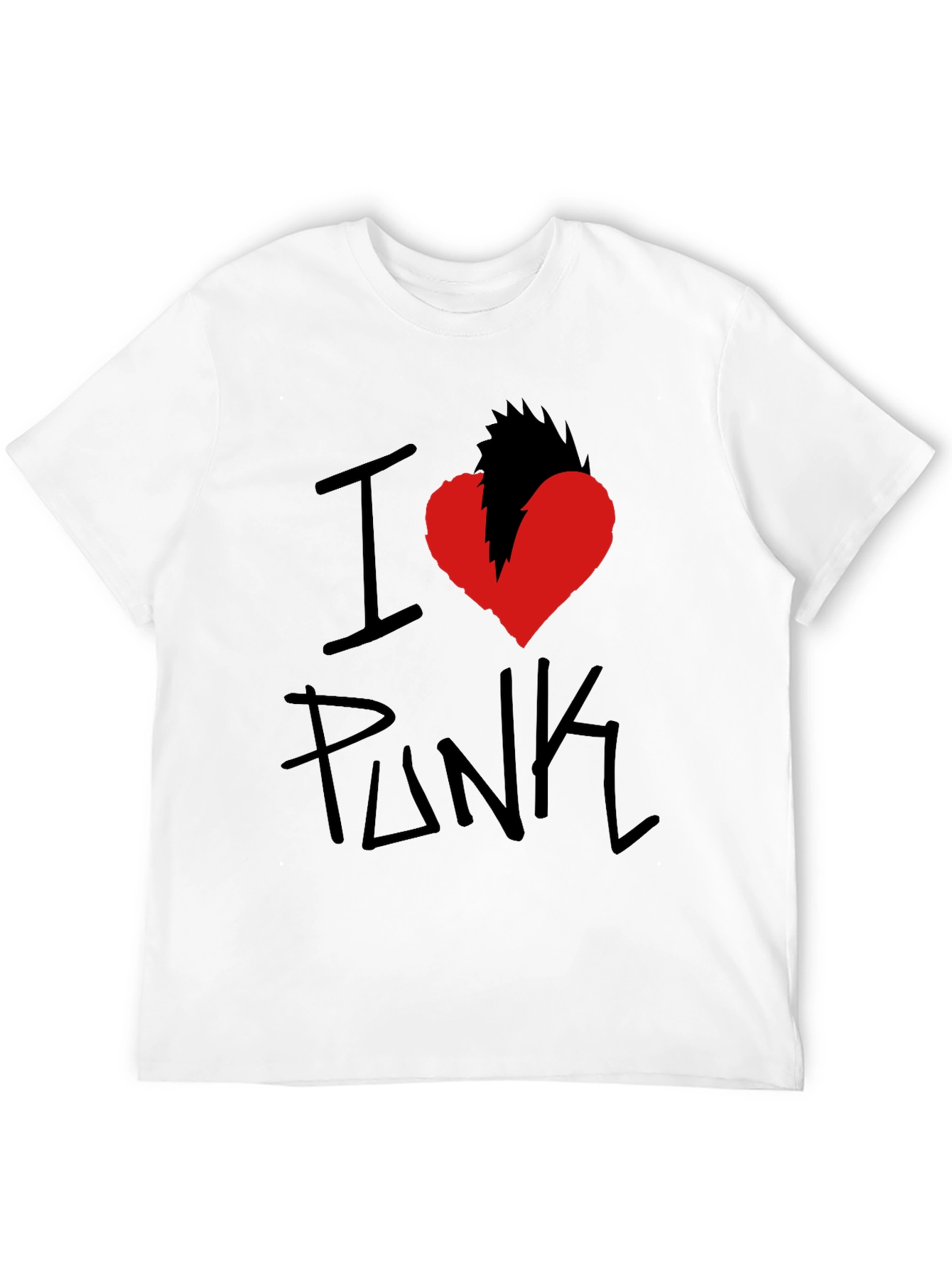 I Heart Punk Graphic Tee - Black