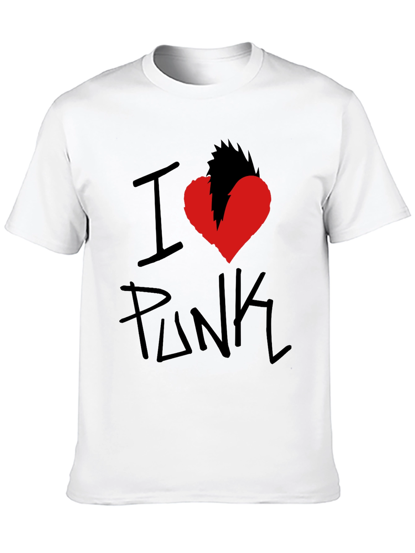 I Heart Punk Graphic Tee - Black