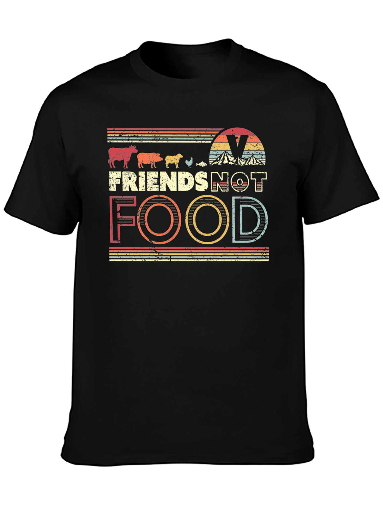 Vegan Friends Not Food T-Shirt - Unisex Tee
