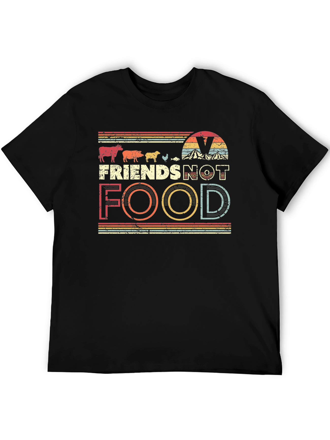 Vegan Friends Not Food T-Shirt - Unisex Tee