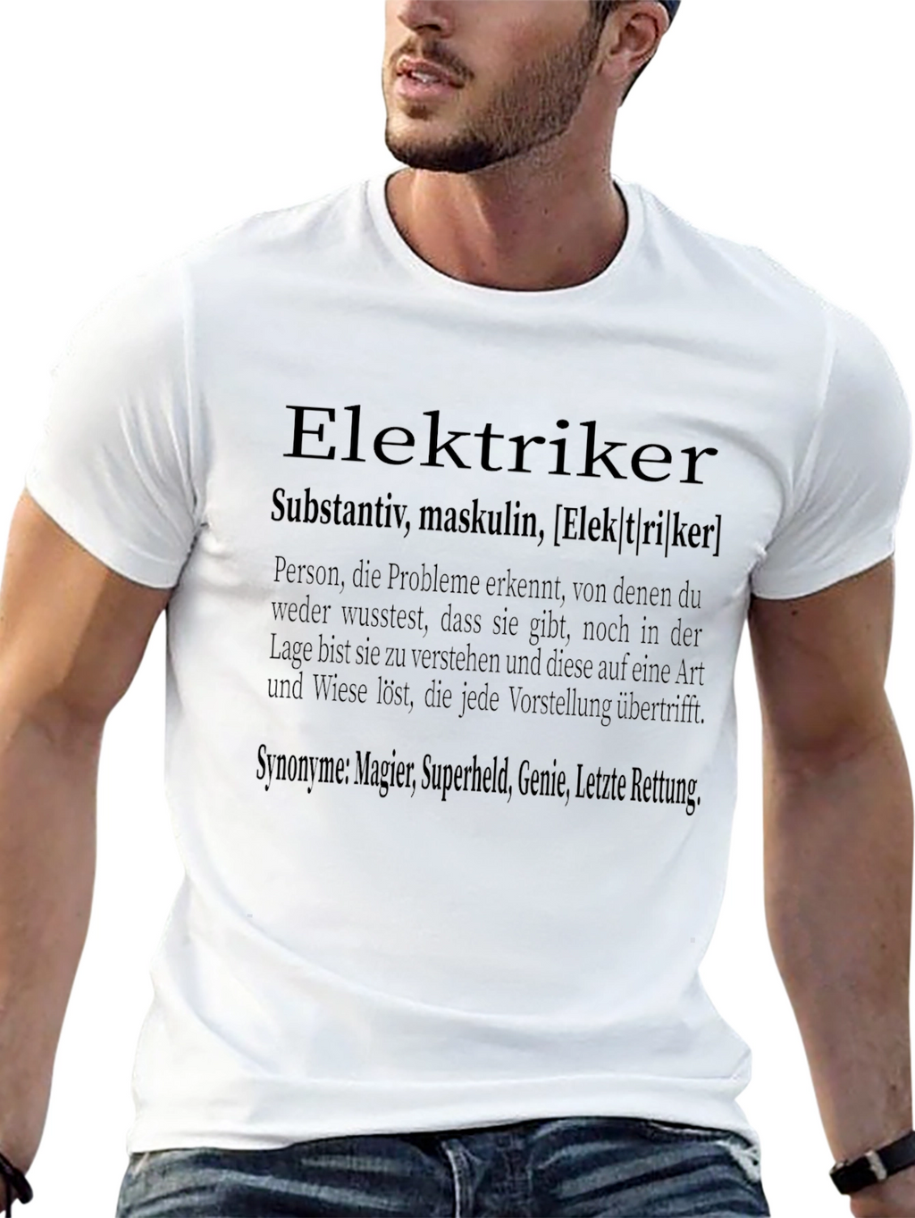 Elektriker Definition Black T-Shirt