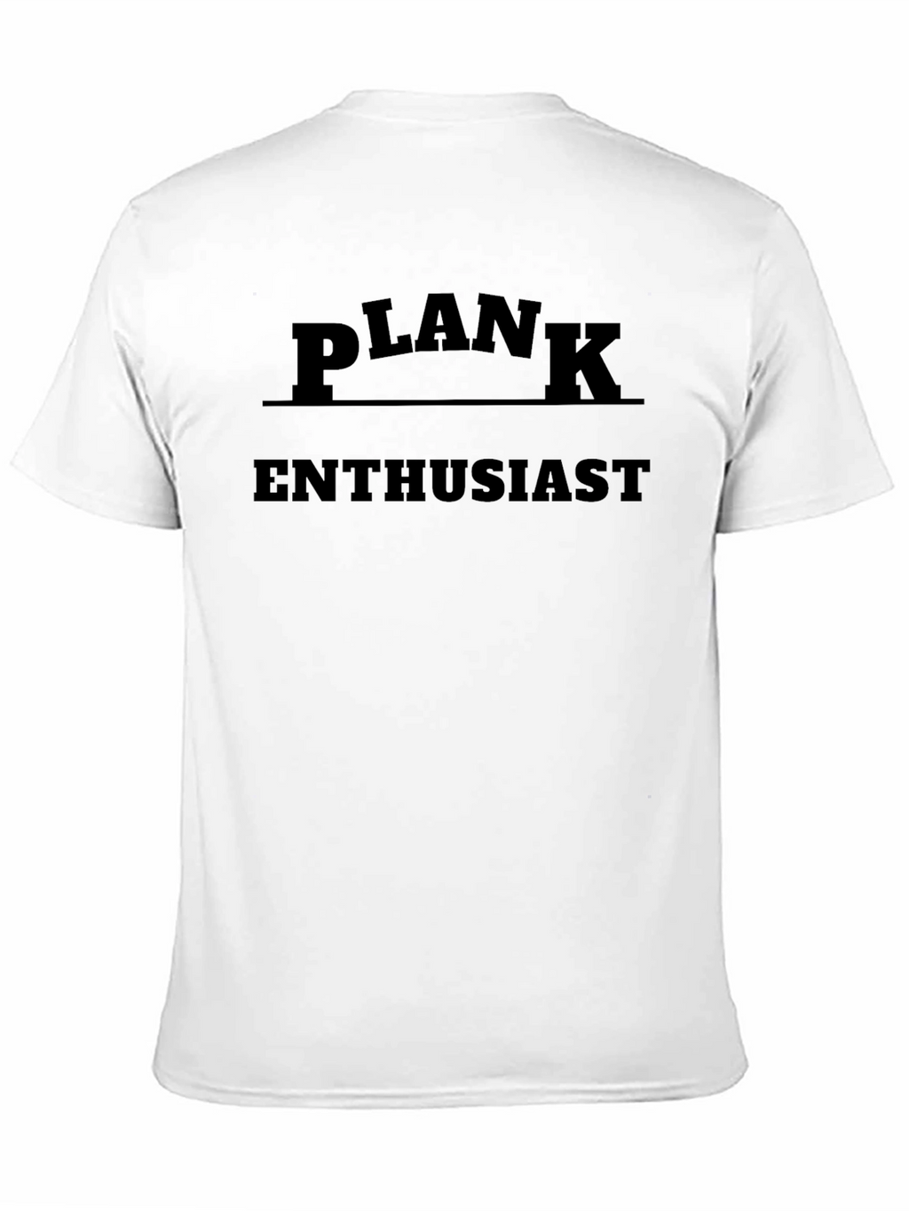 Plank Enthusiast Black T-Shirt