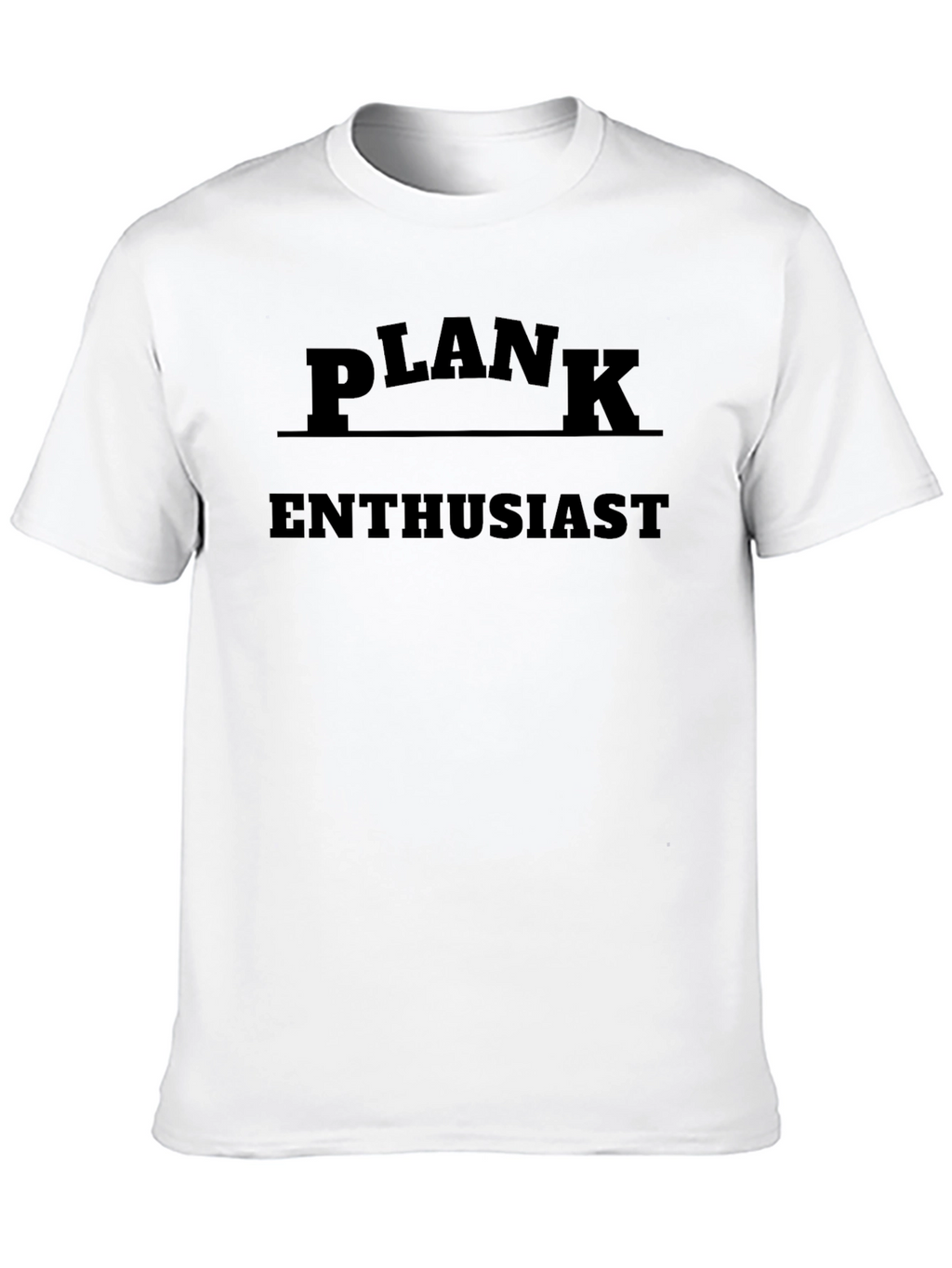 Plank Enthusiast Black T-Shirt