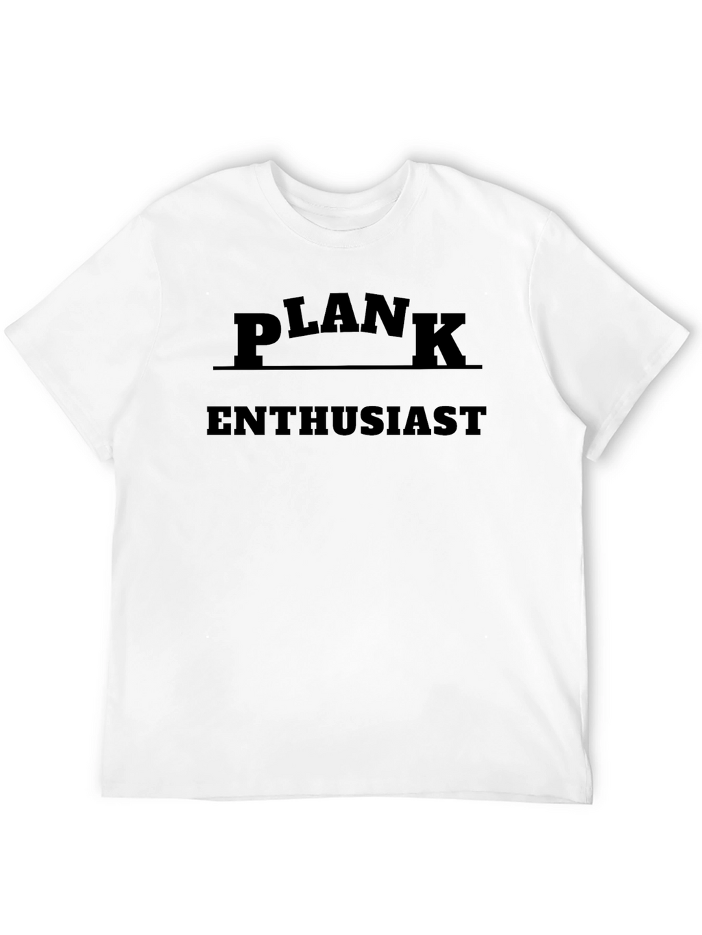 Plank Enthusiast Black T-Shirt