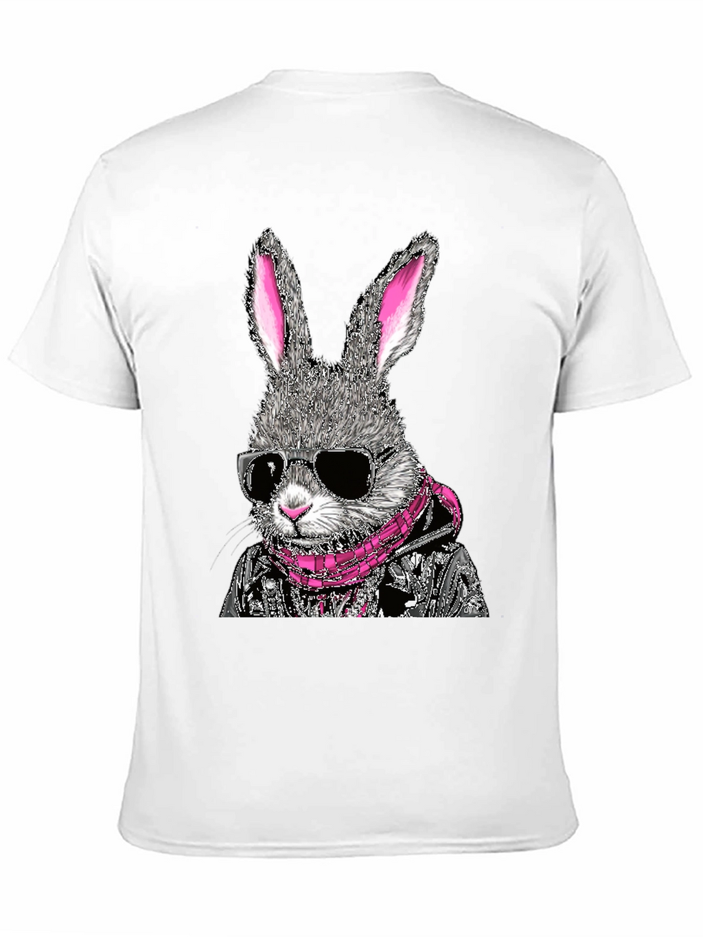 Cool Rabbit Graphic Tee - Black Cotton T-Shirt
