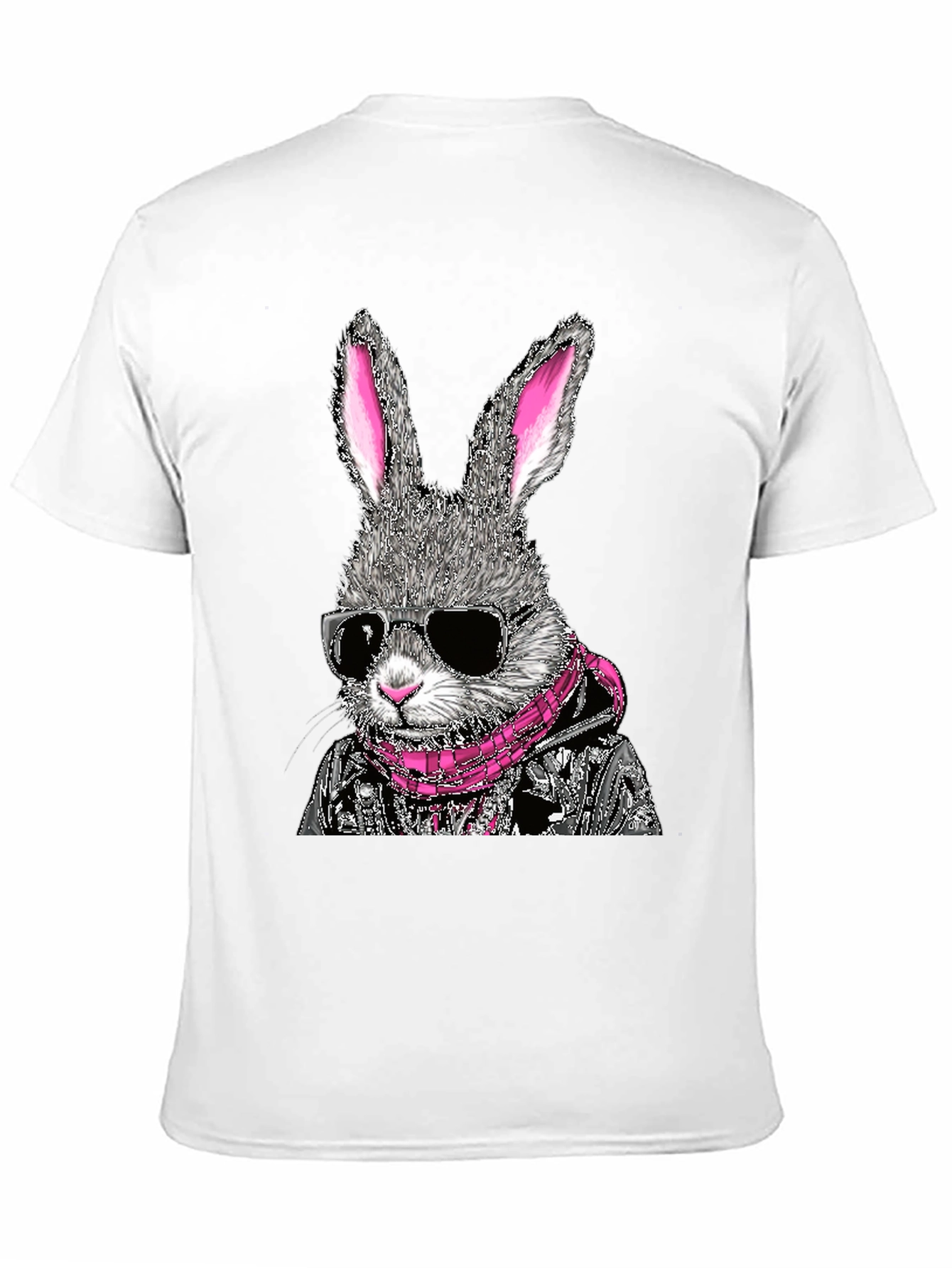 Cool Rabbit Graphic Tee - Black Cotton T-Shirt