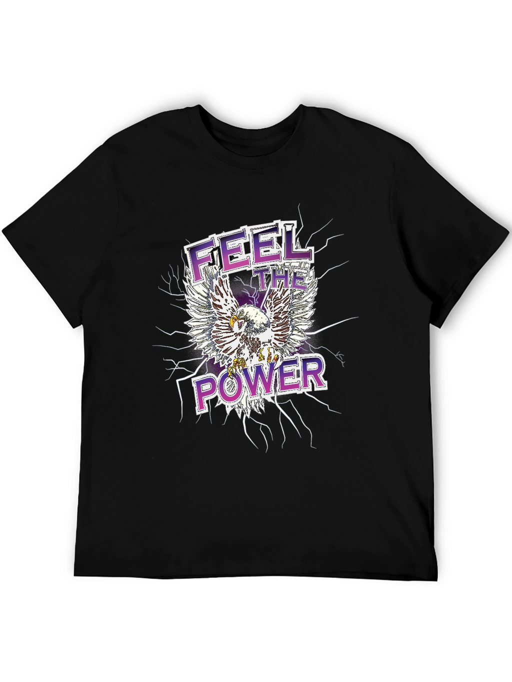 Feel the Power Eagle Graphic T-Shirt