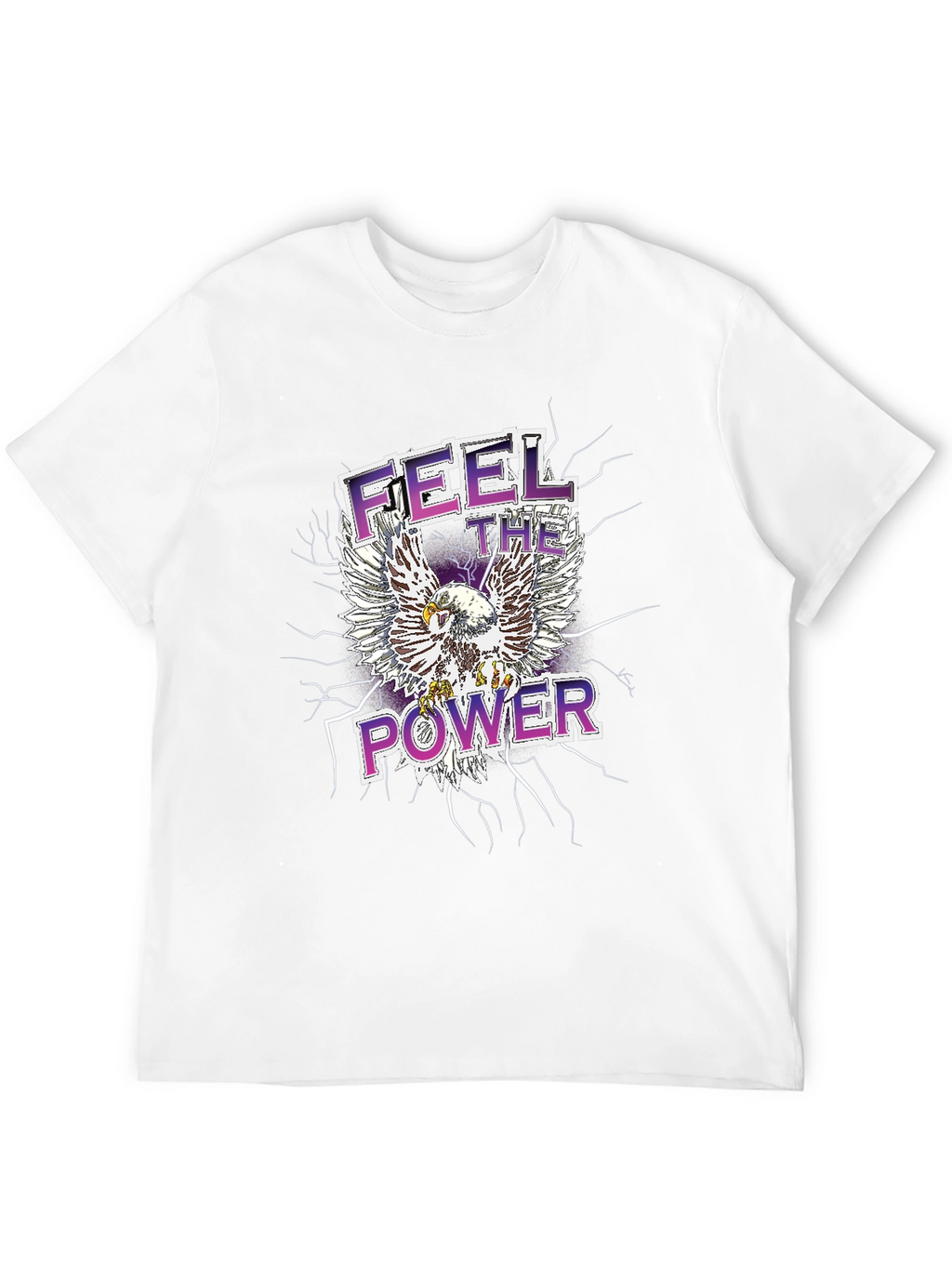 Feel the Power Eagle Graphic T-Shirt