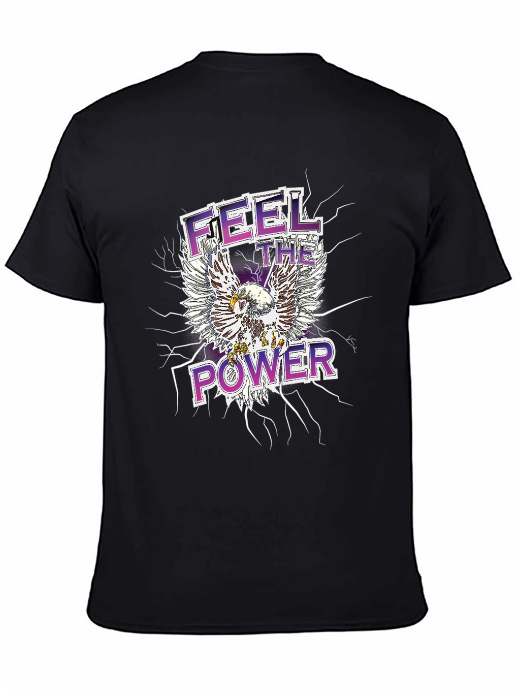 Feel the Power Eagle Graphic T-Shirt