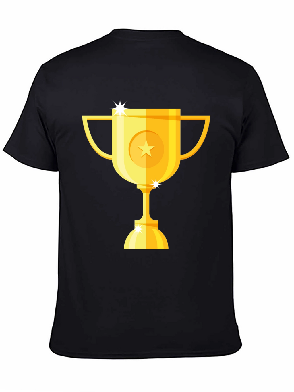 Gold Trophy Graphic Black T-Shirt