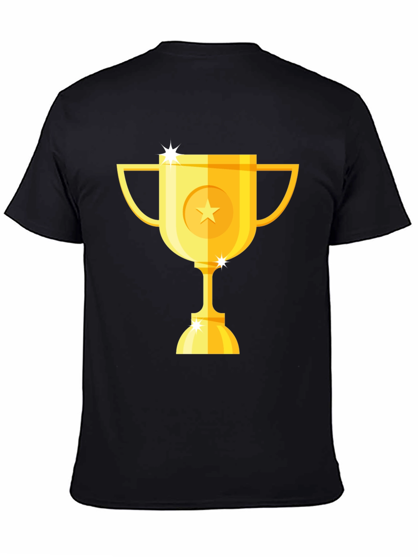 Gold Trophy Graphic Black T-Shirt