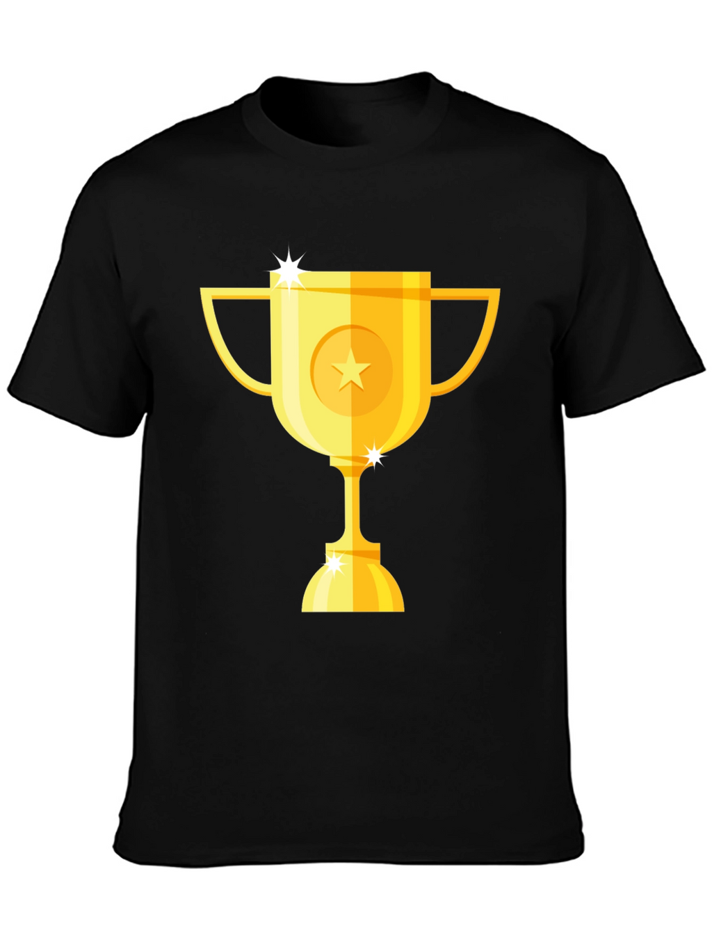 Gold Trophy Graphic Black T-Shirt