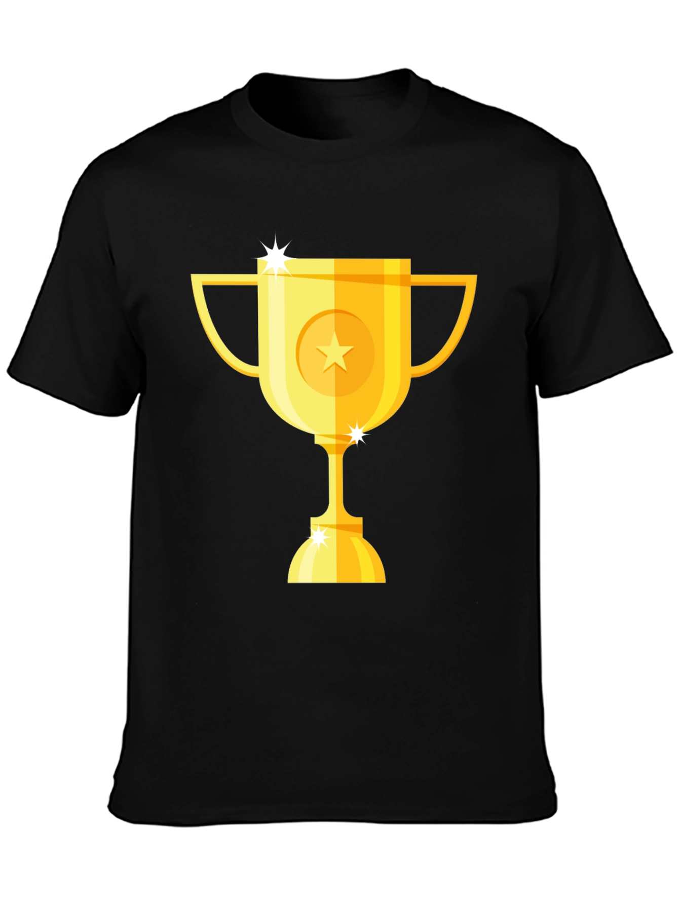 Gold Trophy Graphic Black T-Shirt