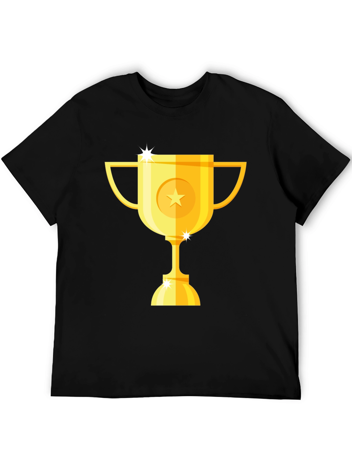 Gold Trophy Graphic Black T-Shirt