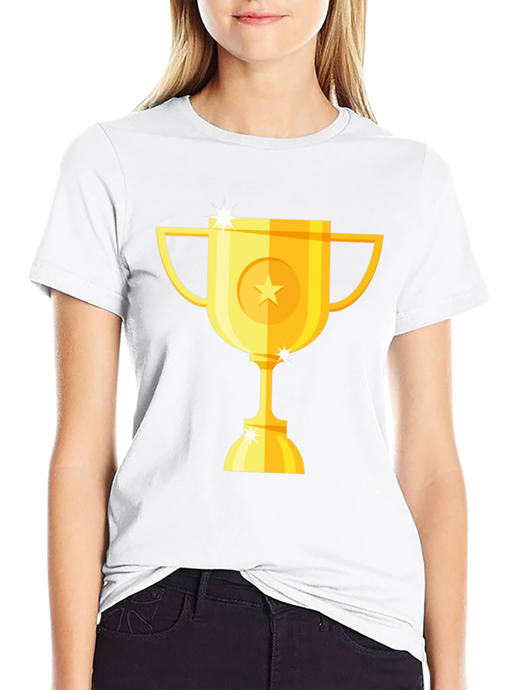 Gold Trophy Graphic Black T-Shirt
