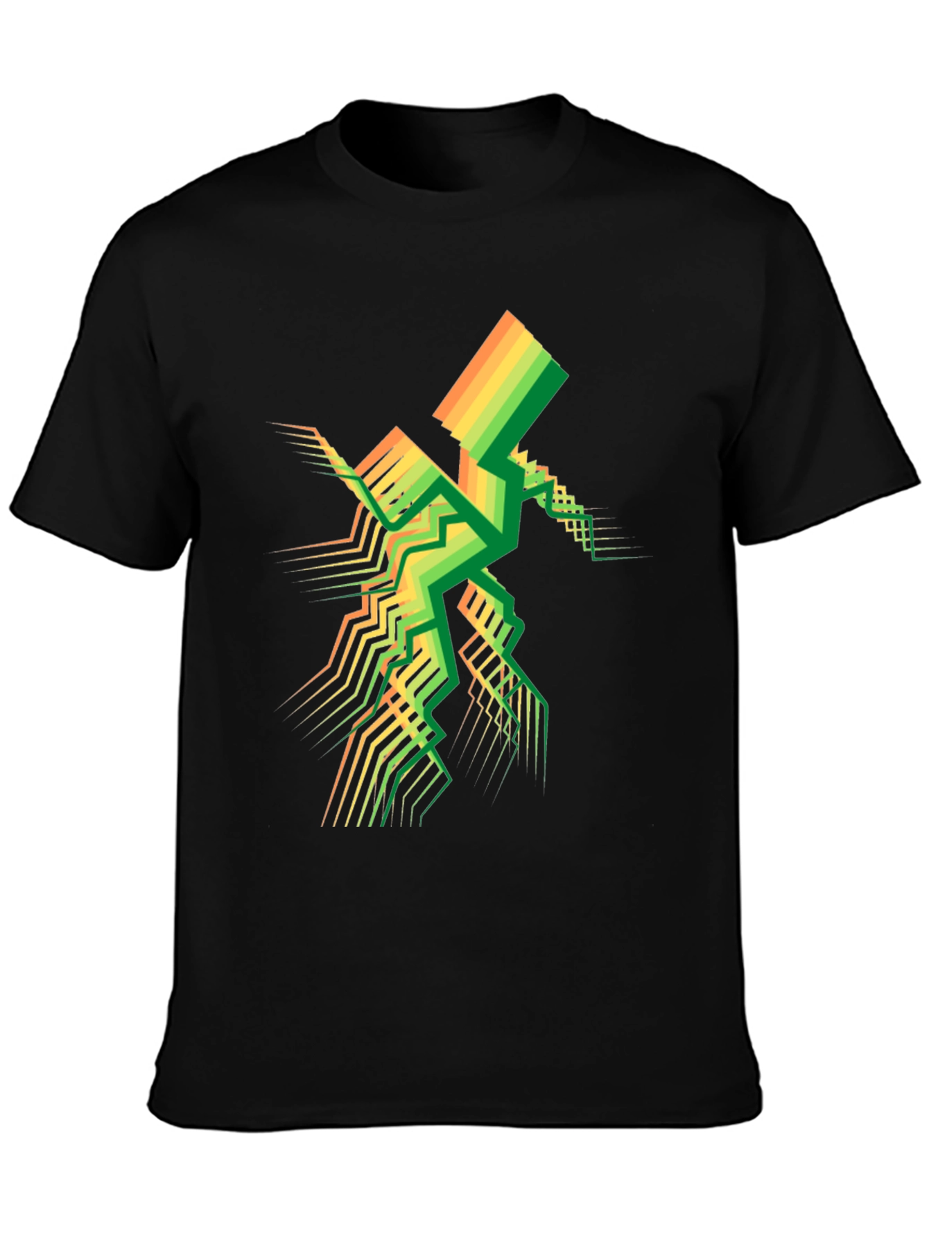 Geometric Spectrum Tee - Modern Abstract Design