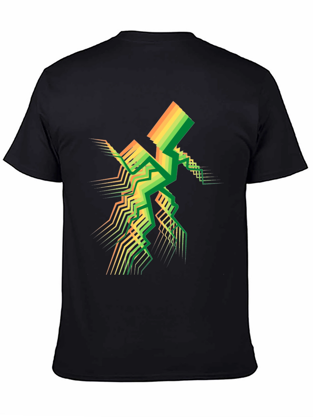 Geometric Spectrum Tee - Modern Abstract Design