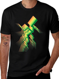 Geometric Spectrum Tee - Modern Abstract Design