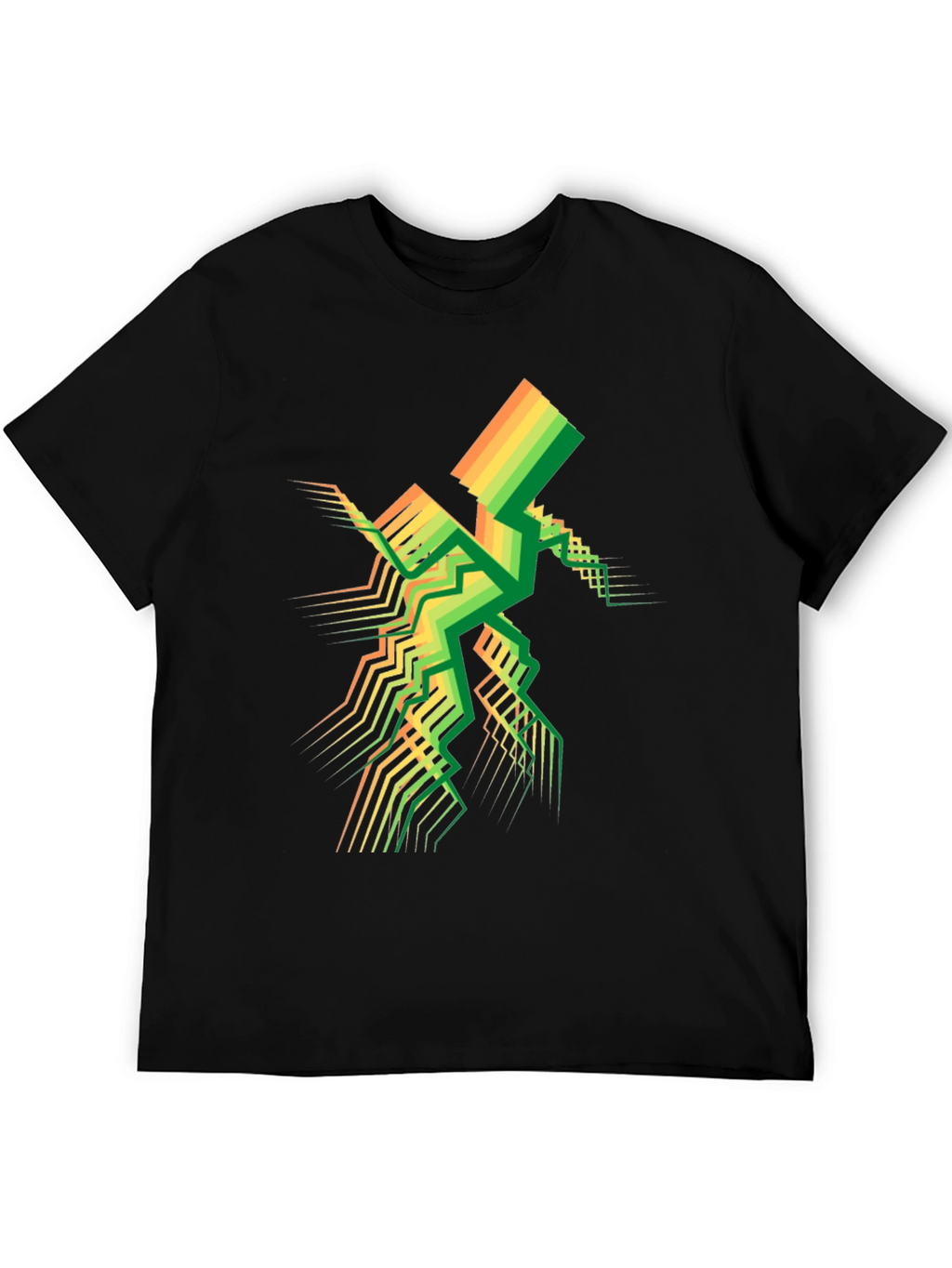 Geometric Spectrum Tee - Modern Abstract Design