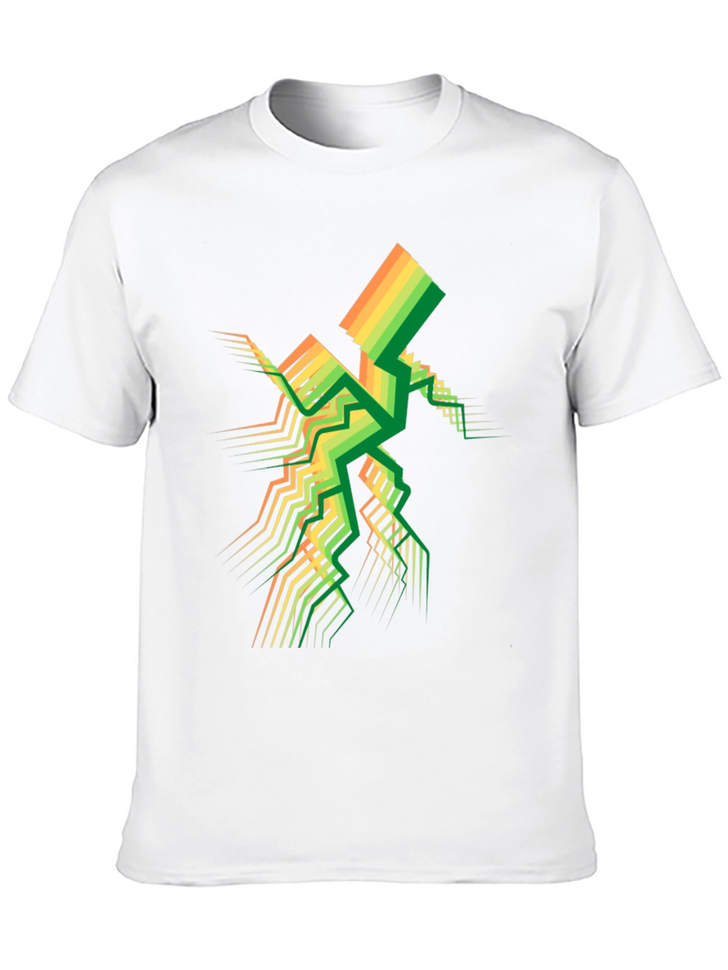 Geometric Spectrum Tee - Modern Abstract Design