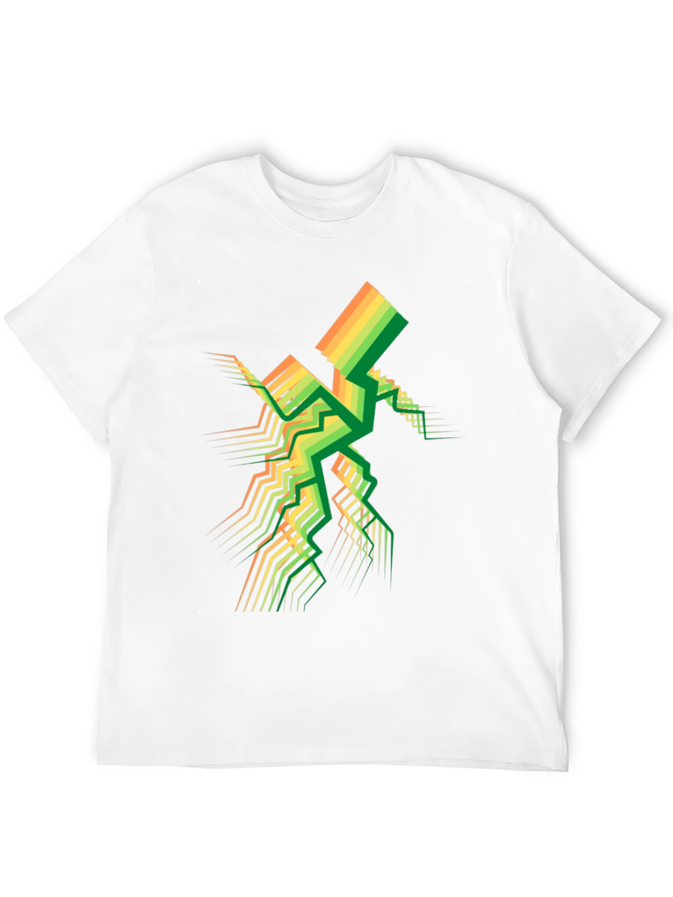 Geometric Spectrum Tee - Modern Abstract Design