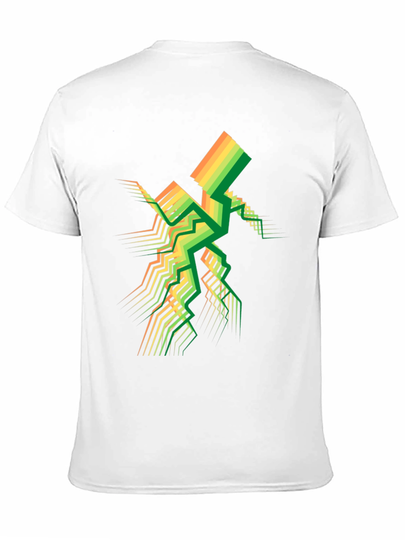 Geometric Spectrum Tee - Modern Abstract Design