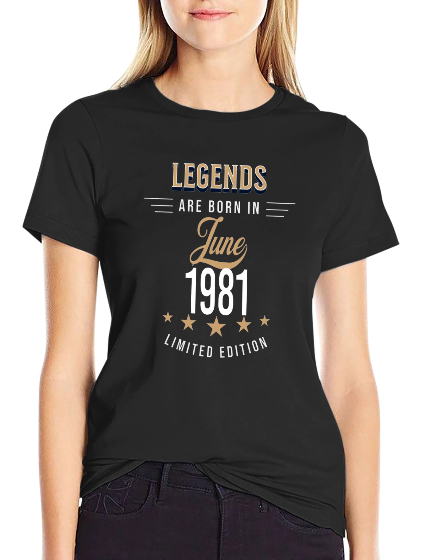 Legends Born in June 1981 Limited Edition T-Shirt