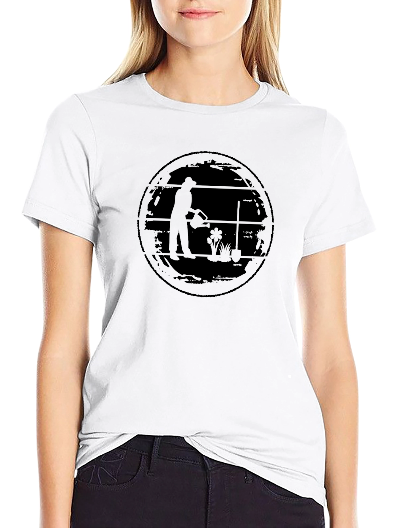 Gardener T-Shirt - Black Gardening Design