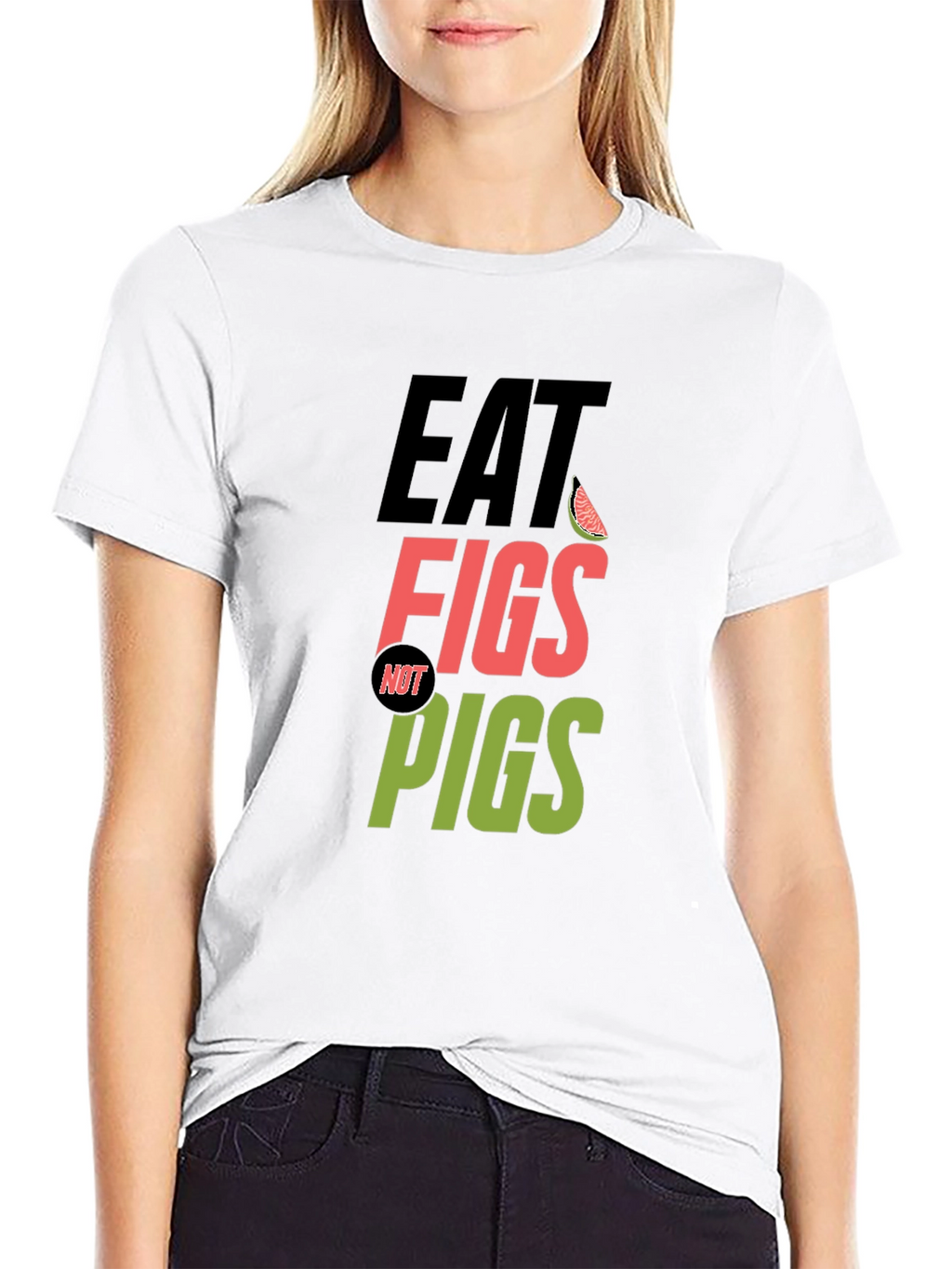 Eat Figs Not Pigs Vegan T-Shirt