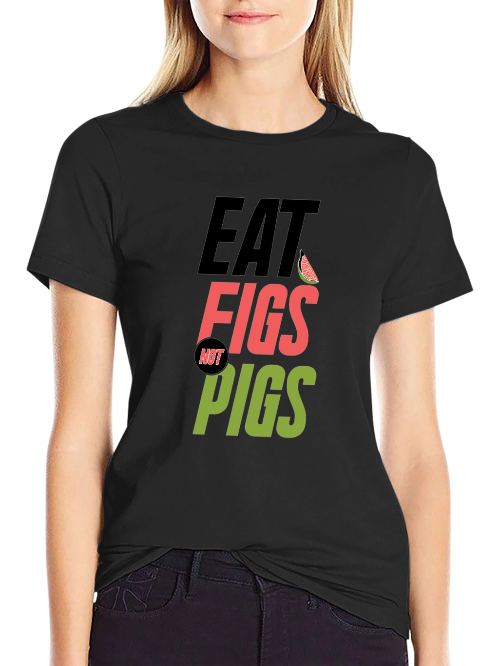 Eat Figs Not Pigs Vegan T-Shirt