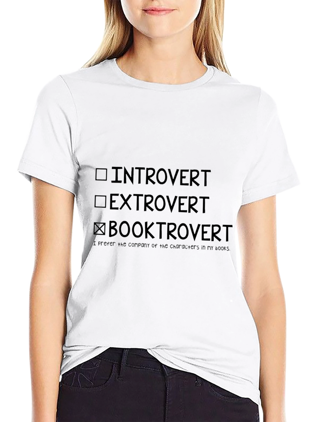 Booktrovert T-Shirt: Introvert Extrovert Reader Tee
