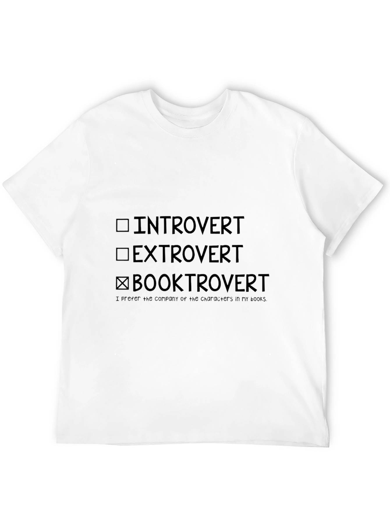 Booktrovert T-Shirt: Introvert Extrovert Reader Tee