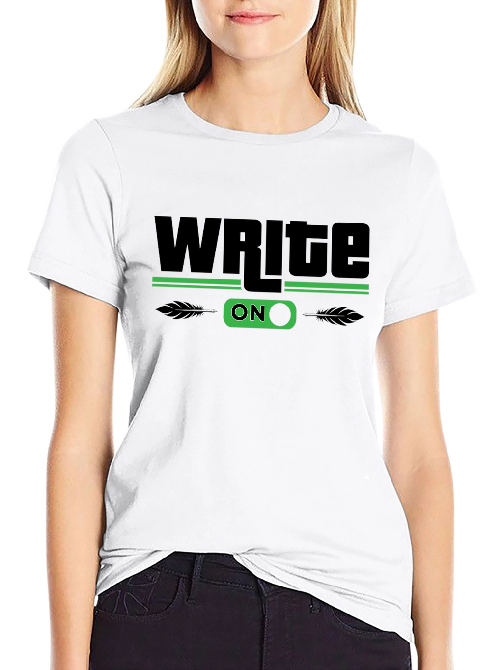 Write On Graphic T-Shirt - Stylish Novelty Tee