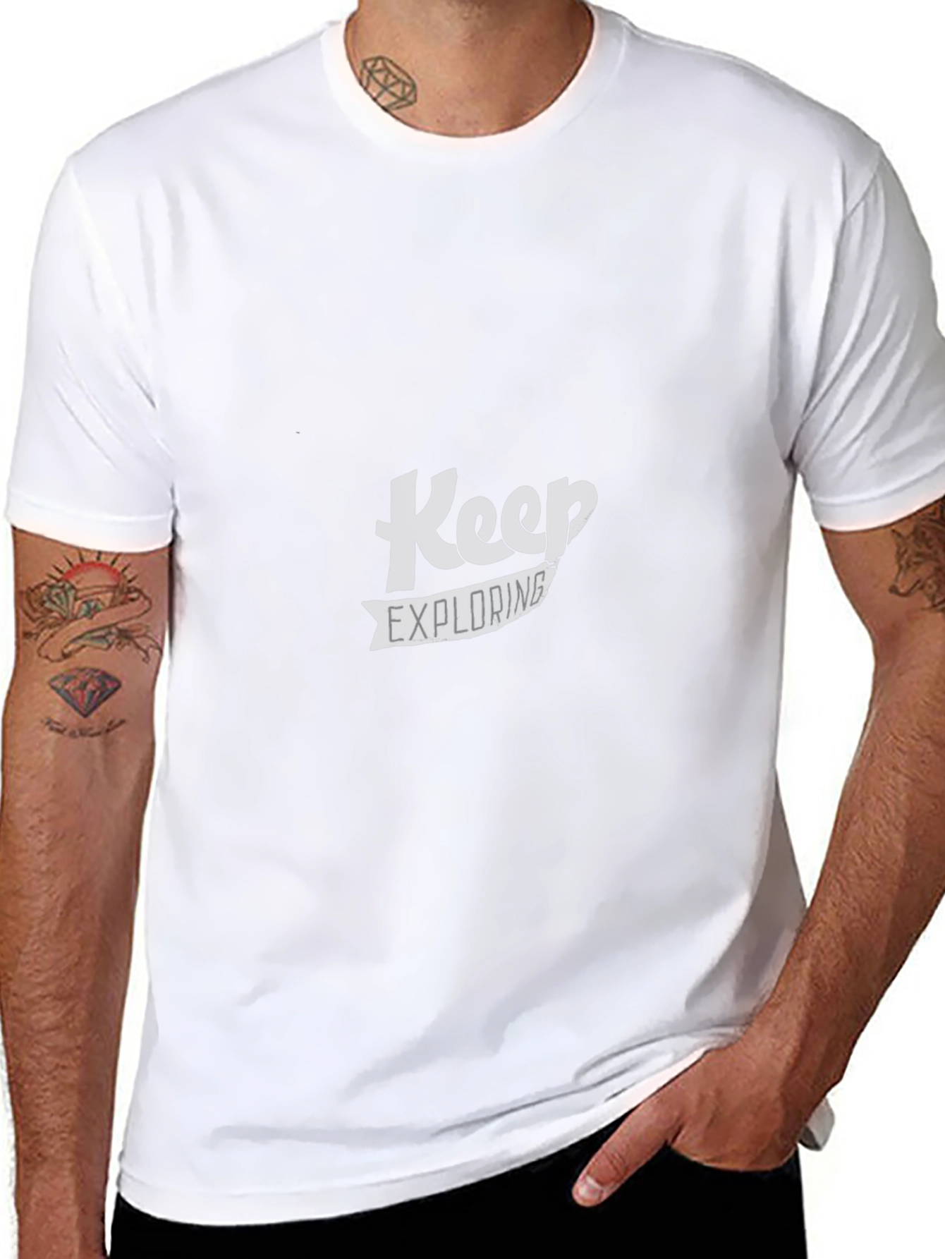 Keep Exploring Black T-Shirt