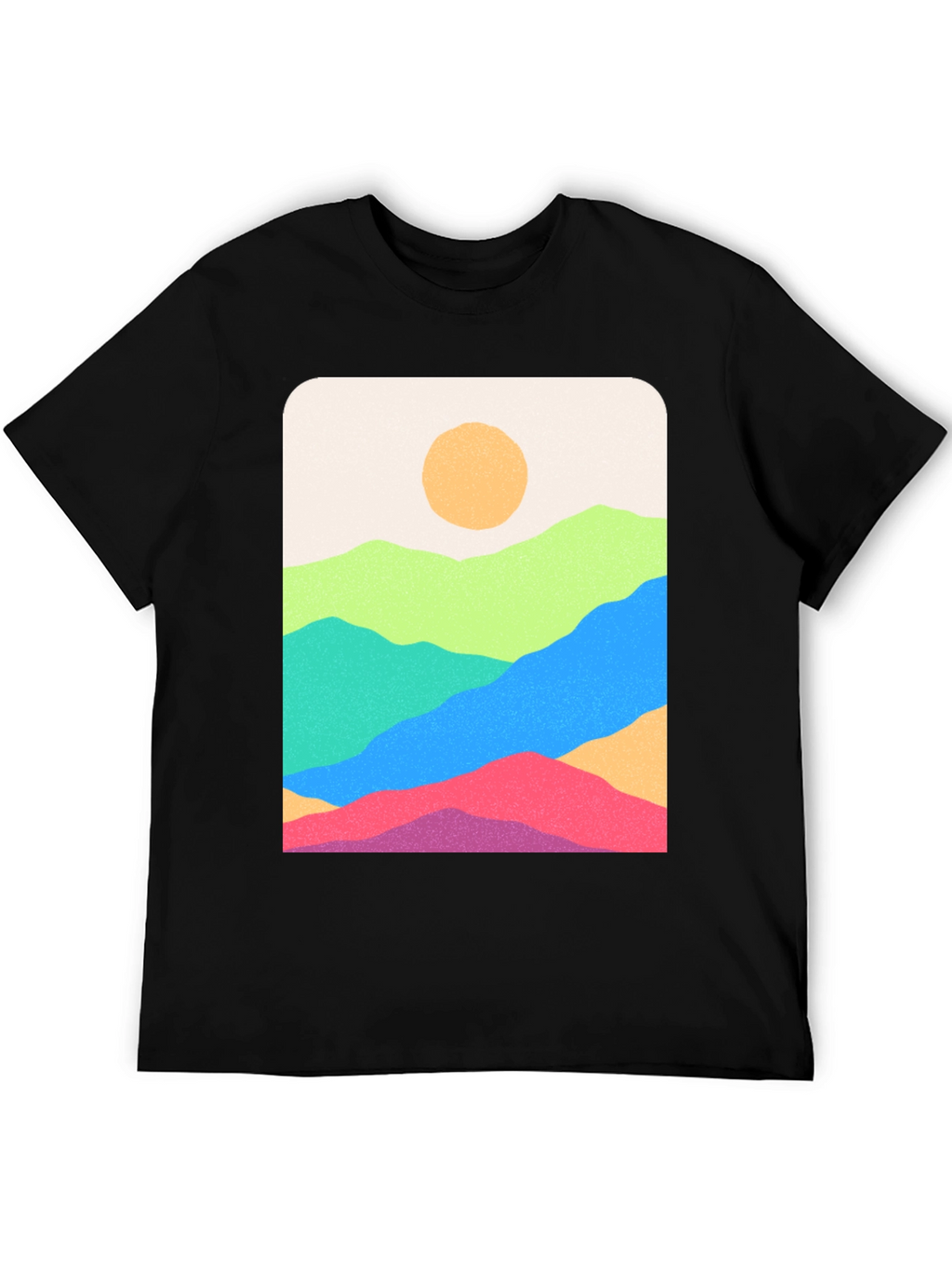 Mountain View Graphic Tee - Stylish Black T-Shirt