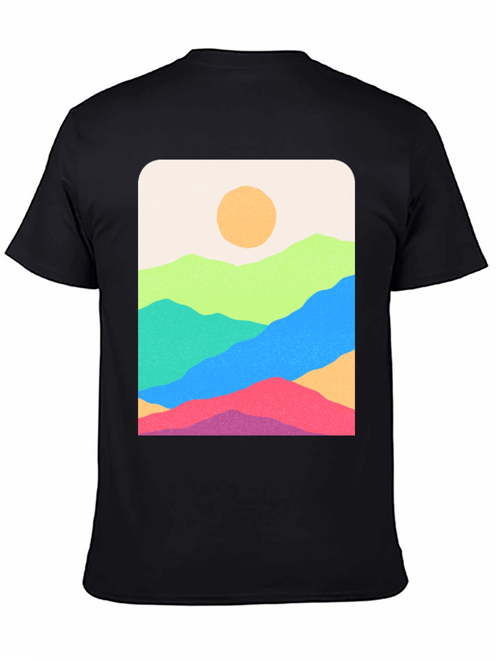Mountain View Graphic Tee - Stylish Black T-Shirt