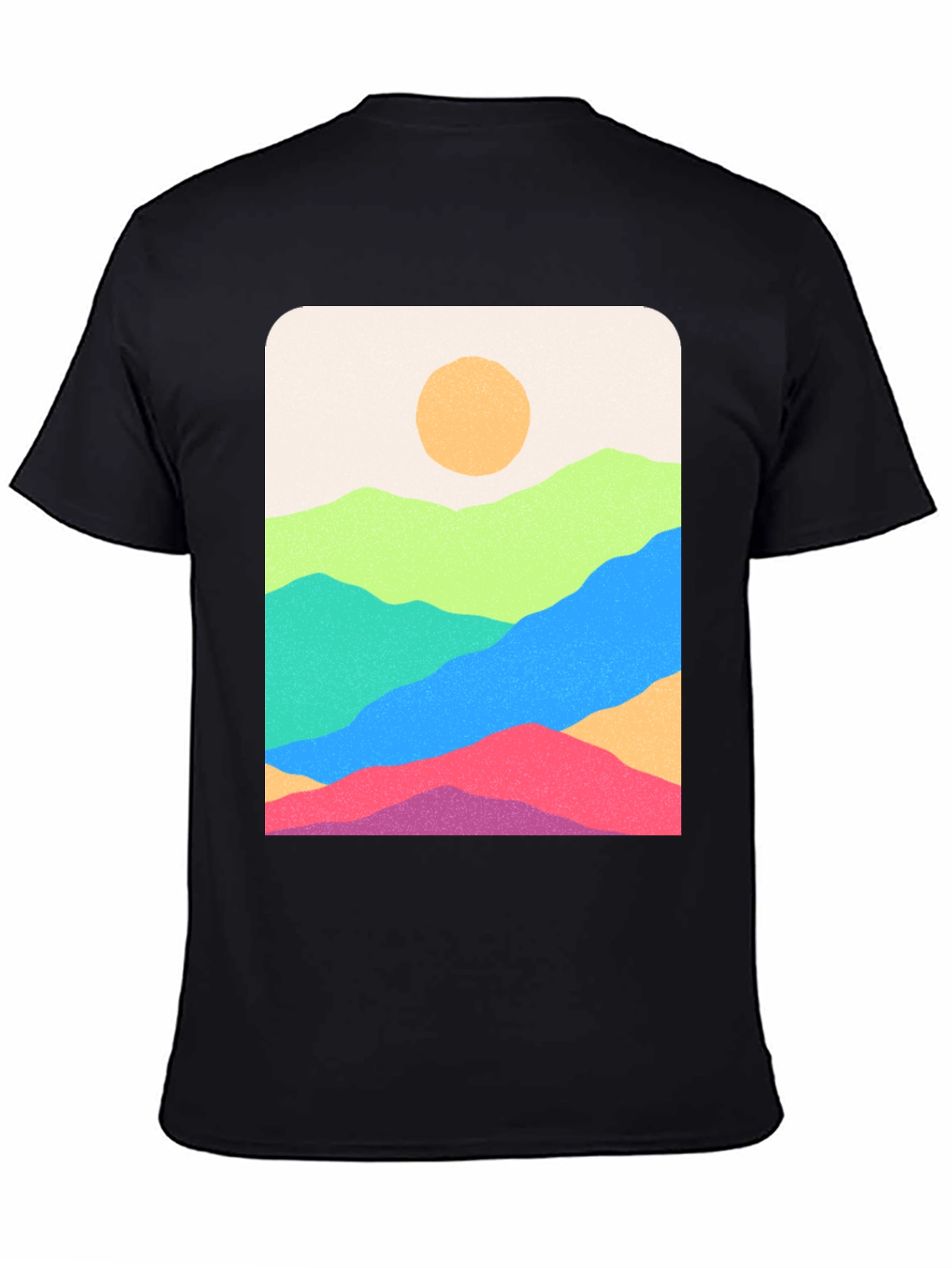 Mountain View Graphic Tee - Stylish Black T-Shirt