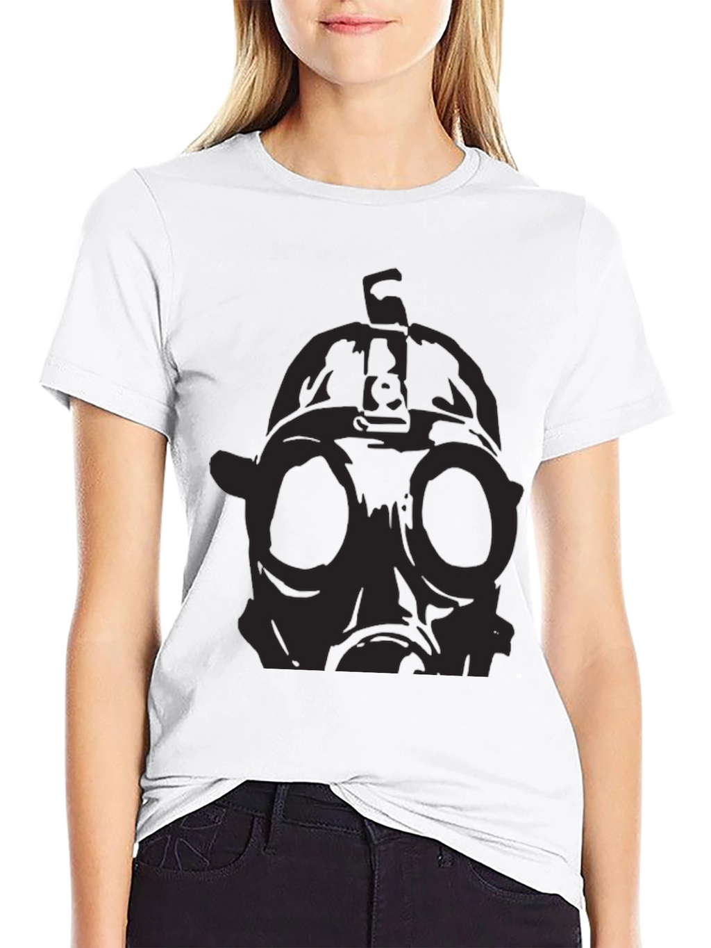 Gas Mask Graphic Black T-Shirt