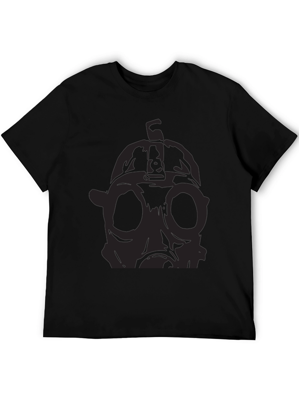 Gas Mask Graphic Black T-Shirt