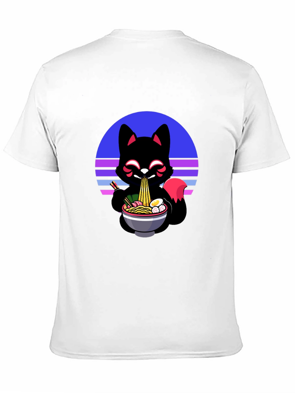 Ramen Fox Graphic Tee - Unique Anime Style Shirt