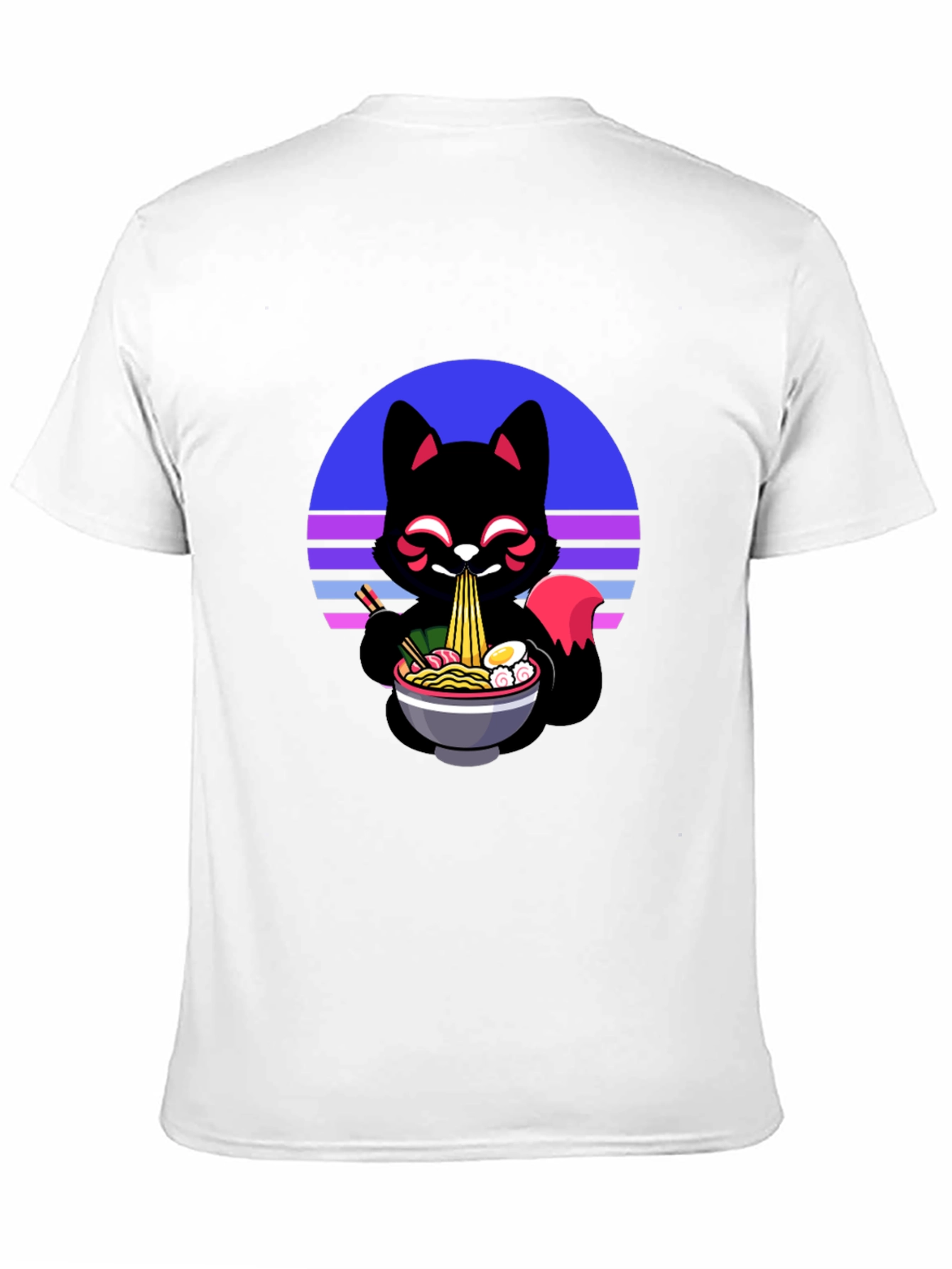 Ramen Fox Graphic Tee - Unique Anime Style Shirt