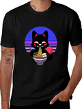 Ramen Fox Graphic Tee - Unique Anime Style Shirt