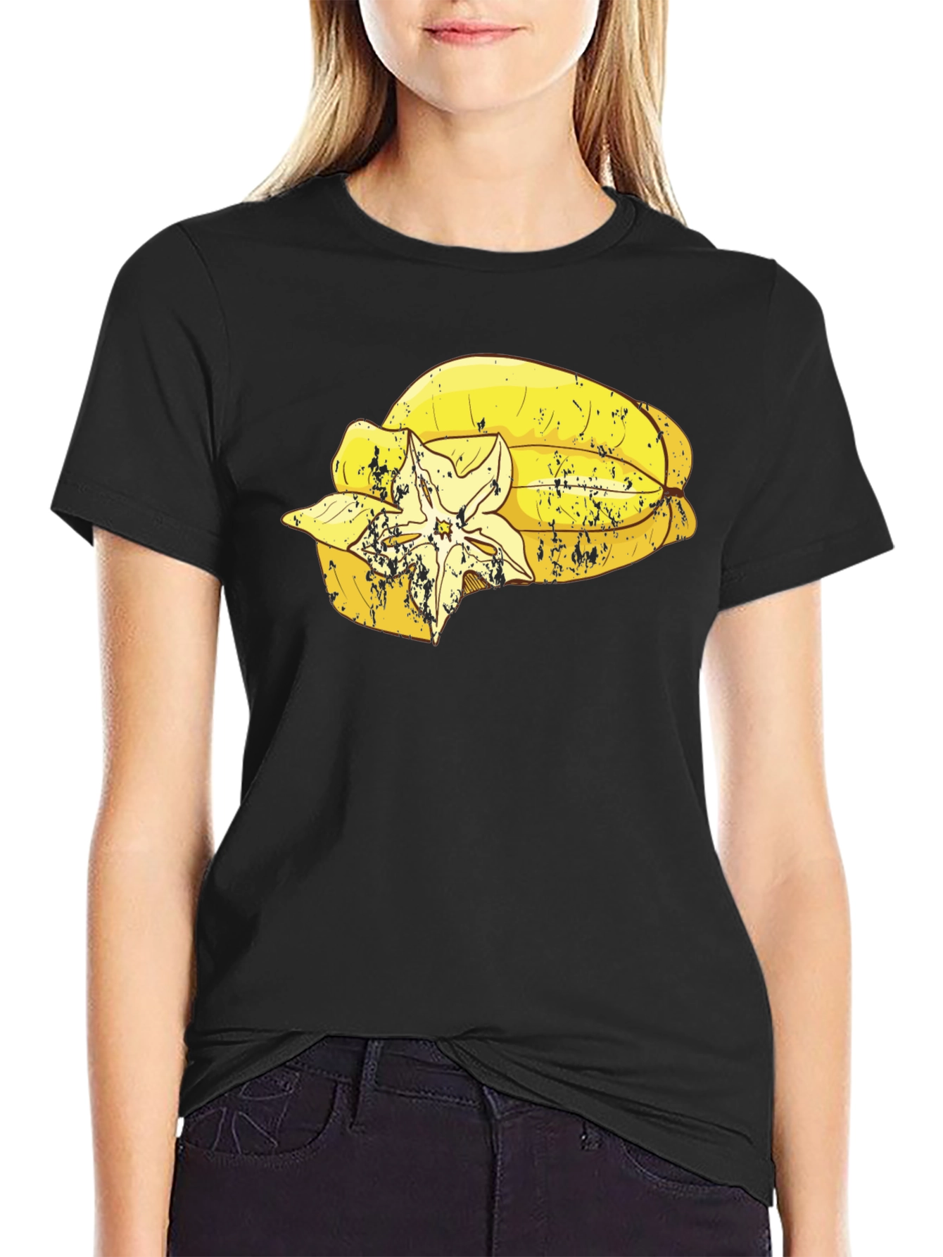 Star Fruit Graphic Tee - Tropical Fruit Lover Shirt