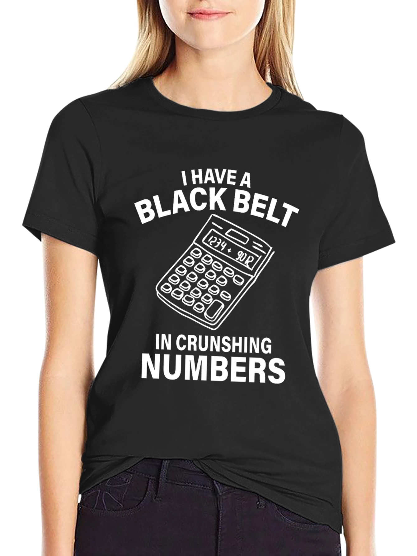 Black Belt in Crunching Numbers T-Shirt