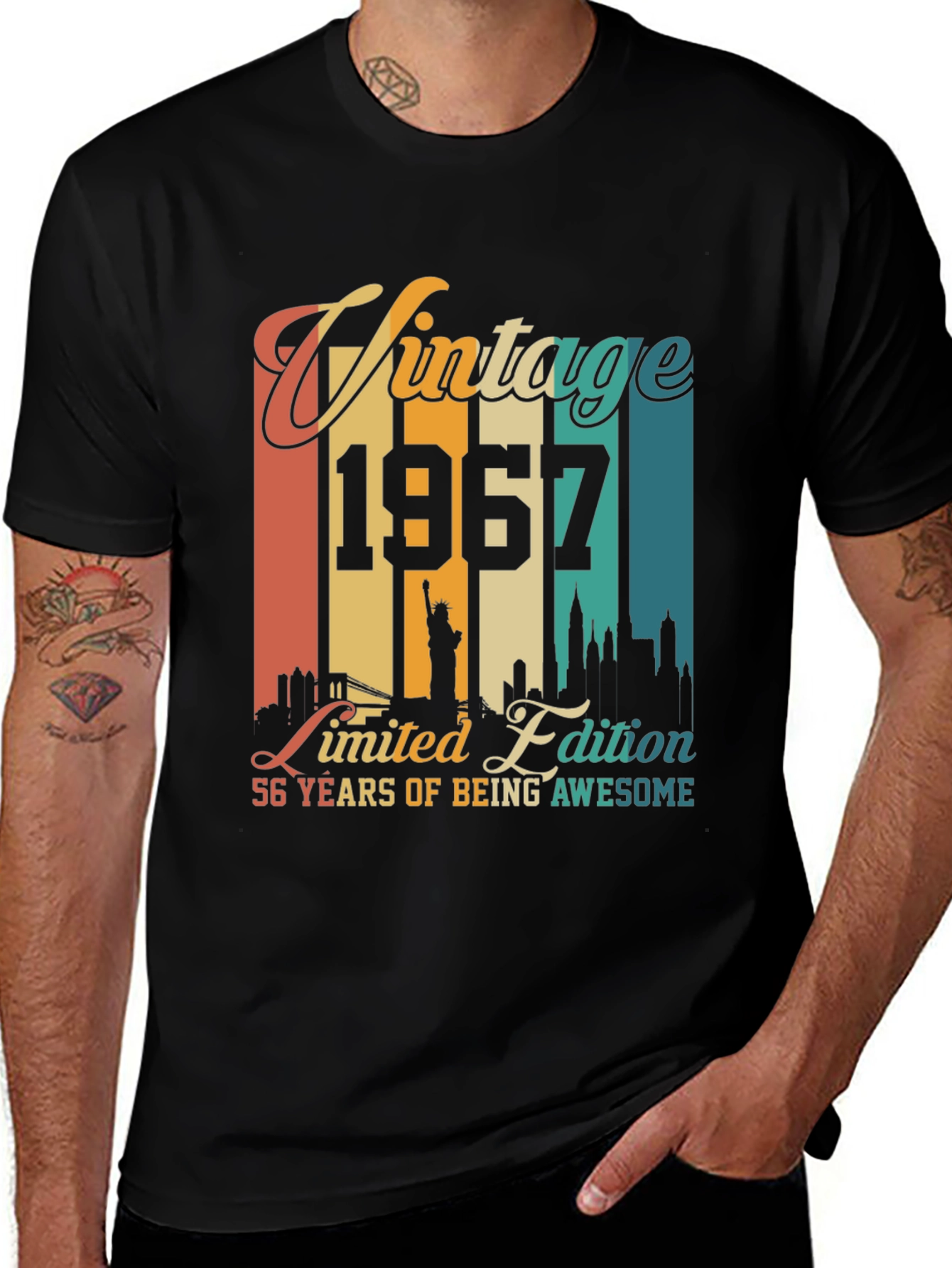 Vintage 1967 Limited Edition 56th Birthday T-Shirt