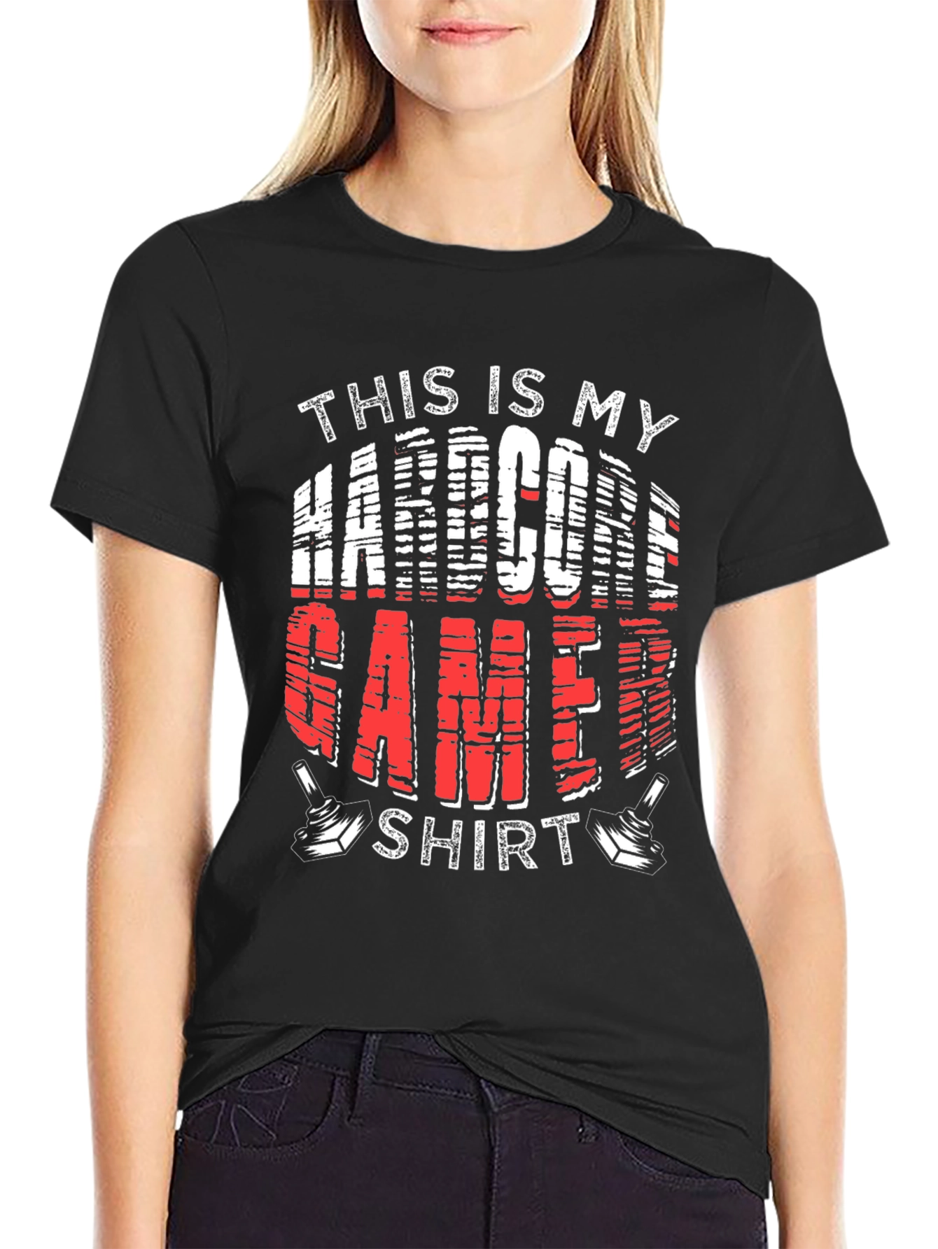 Hardcore Gamer T-Shirt - Black Graphic Tee