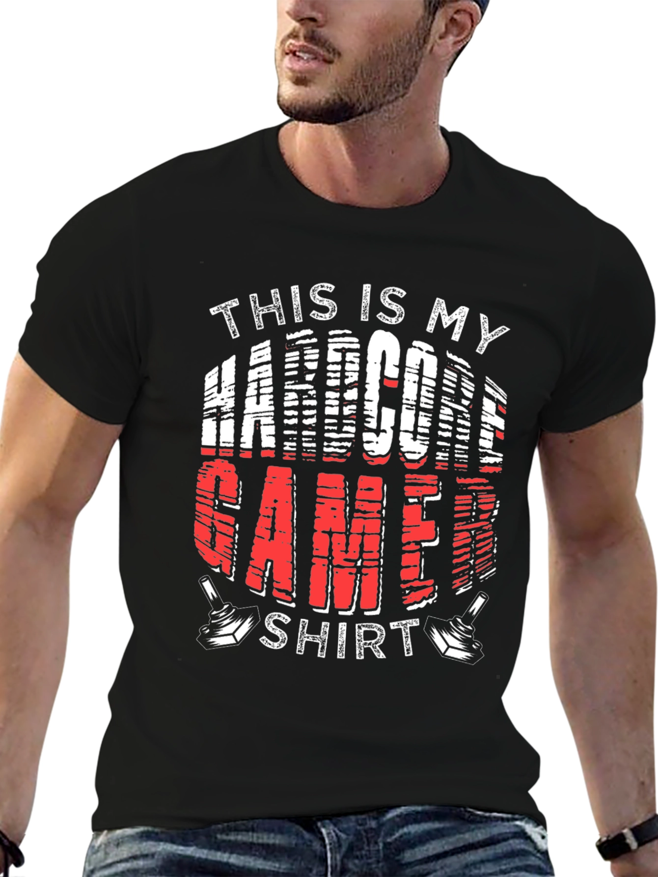 Hardcore Gamer T-Shirt - Black Graphic Tee