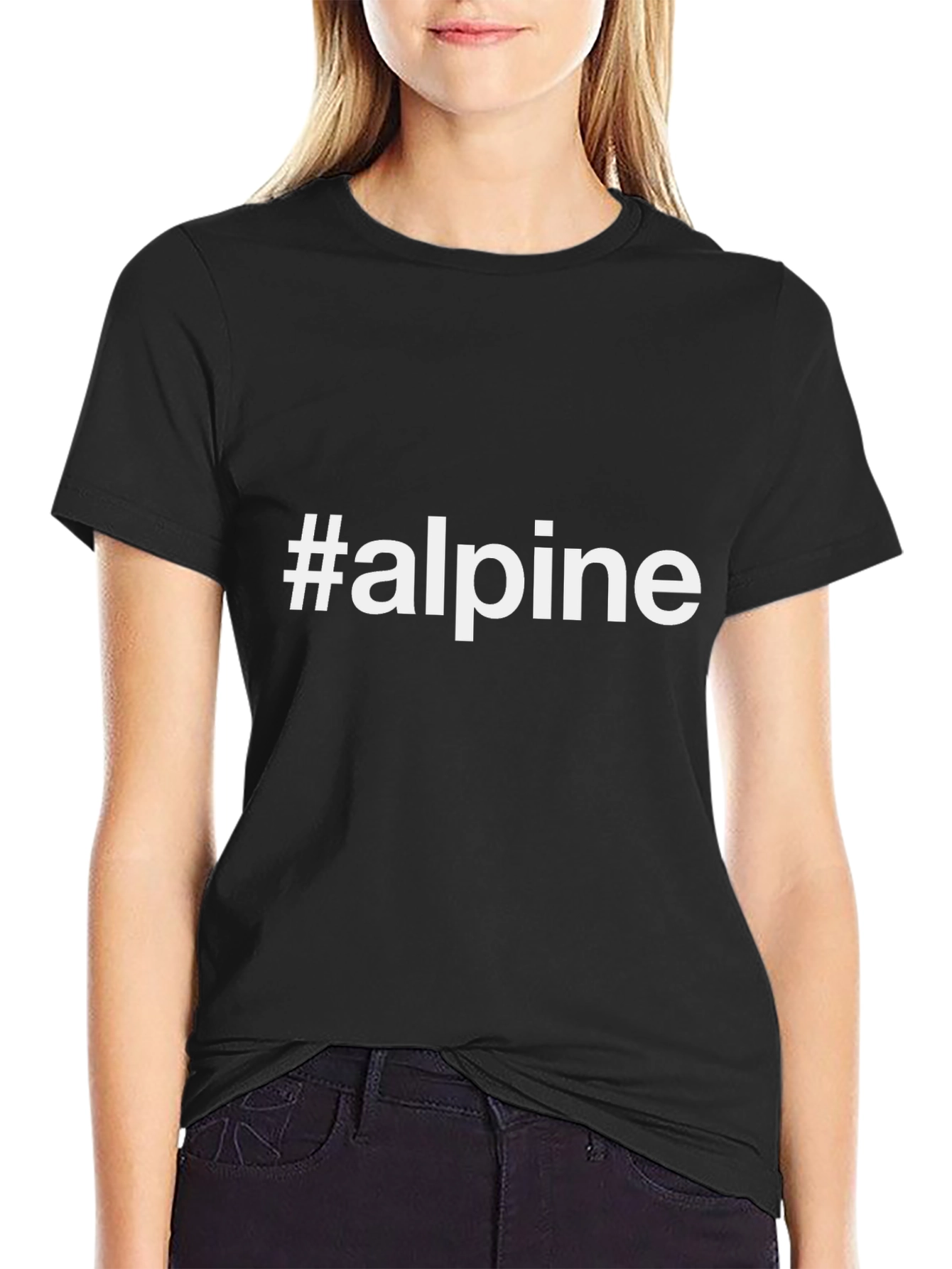 #alpine Black Graphic Tee - Stylish & Comfy
