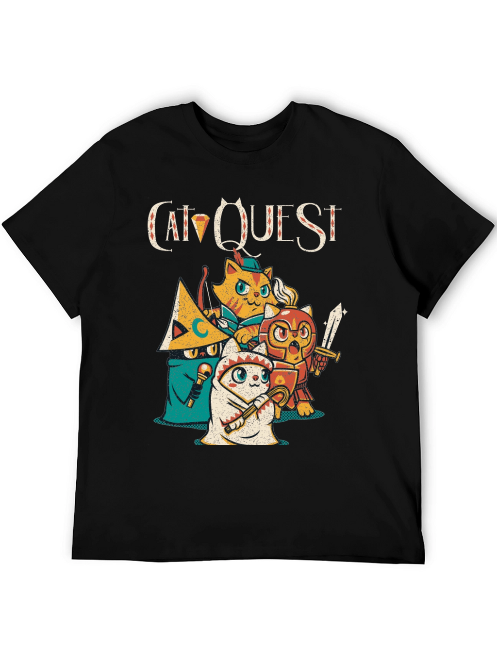 Cat Quest Graphic T-Shirt - Gamer Tee
